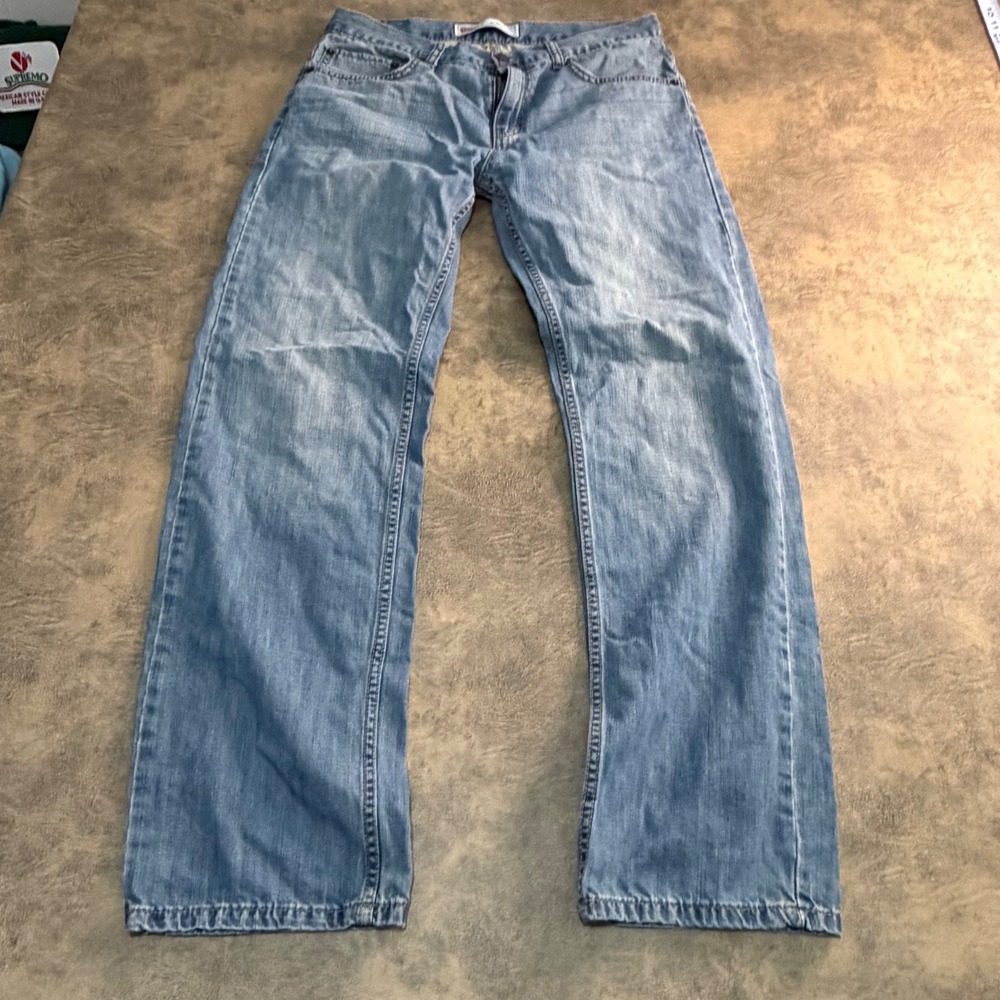 Levi's 505 Regular Fit Jeans Big Boys 30x30 Light Wash Blue Denim Straight Leg